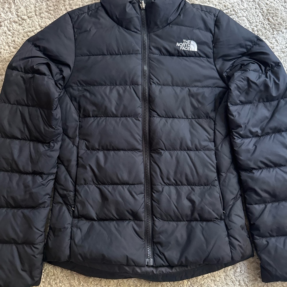 The North Face Black Puffer Jacket with Quilted Insulation